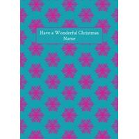 Snowflakes | Personalised Christmas Card