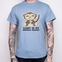 Snuggle Monkey - Personalised T-Shirt