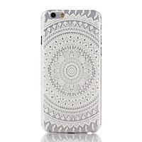 Snow White Mandala Flower Pattern PC Hard Back Cover Case for iPhone 7 7 Plus 6s 6 Plus