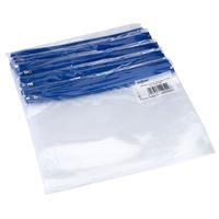 Snopake Zippa-bag Foolscap Blue Pack 25
