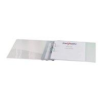 snopake executive a4 ring binder polypropylene 2 o ring 25mm clear sin ...