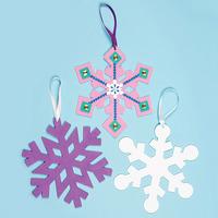 snowflake foam shapes pack of 8