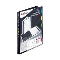 Snopake Eligo Professional Presentation Display Book Polypropylene 20 Backed Pockets A4 Black Ref 14998