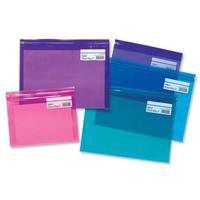 Snopake Zippa-Bag S (A4) Zipped Folder (Electra Assorted Colours) Pack of 25 Folders