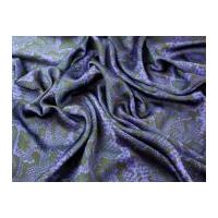 snakeskin print polyester satin dress fabric purple blue