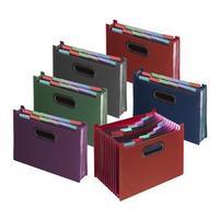 snopake a4 fusion expanding desk file stepped 13 part assorted 1 x pac ...