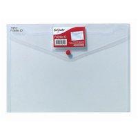 Snopake Polyfile ID (A4) Polypropylene Wallet File with Card Holder (Clear) Pack of 5 Wallets
