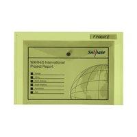 Snopake Polyfile Classic (Foolscap) Polypropylene Wallet File (Yellow) 1 x Pack of 5 Wallets