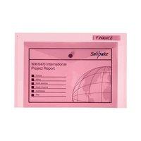 Snopake Polyfile Classic (Foolscap) Polypropylene Wallet File (Red) 1 x Pack of 5 Wallets