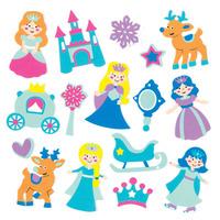 Snow Princess Foam Stickers (Per 3 packs)