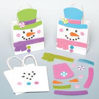 Snowman Gift Bag Kits (Pack of 4)