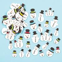 snowman glitter foam stickers pack of 80