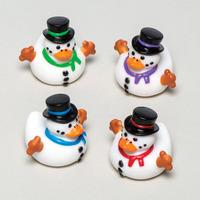 Snowman Rubber Ducks (Pack of 4)