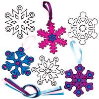 snowflake suncatchers pack of 8