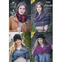 snood collar wrap and shrug in king cole ultimate 3785