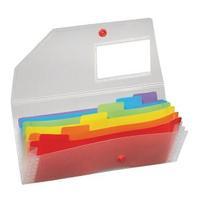 Snopake Rainbow Expanding Organiser DL 15770