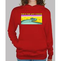 snake road (hooded girl)