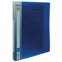 snopake polypropylene 2 a4 ring 15mm electra blue ring binder pack of