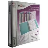 Snopake Presentation 4 A4 Ring Binder 25mm Clear 13368