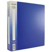 snopake polypropylene executive a4 ring binder 25mm electra blue 13372