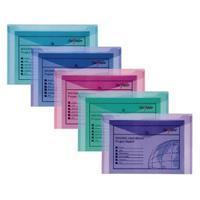 Snopake Polyfile Foolscap Plus Electra Assorted Pack of 5 10088