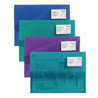 Snopake PolyPlus A4 Electra Assorted Wallet Pack of 5 11756