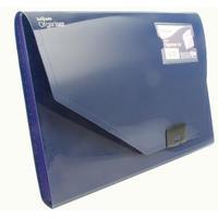 Snopake 6 Part Expanding Organiser A4 Dark Blue 11892