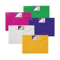 Snopake Polyfile ID Wallet A4 Assorted Bright Colours Pack of 5 12565