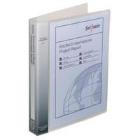 snopake executive presentation 4d ring a4 binder clear 13386