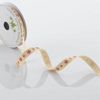Snowflake Ribbon 10mm x 4m - Cream