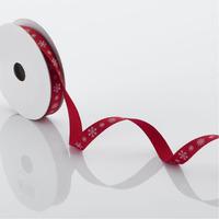Snowflake Ribbon 10mm x 4m - Red