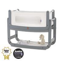 snuzpod2 bedside crib 3 in 1 dove grey including mattress