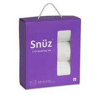 snuz crib bedding set 2 x fitted sheets and 1 x jersey baby blanket