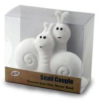 Snail Couple Decorate Your Own Money Bank