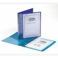 snopake executive presentation 4d ring binder a4 clear 13386