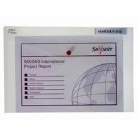 Snopake Polyfile Classic (Foolscap) Polypropylene Wallet File (Clear) 1 x Pack of 5 Wallets