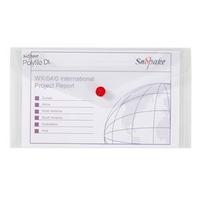 Snopake Polyfile (DL) Classic Polypropylene Wallet (Clear) 1 x Pack of 5 Wallets