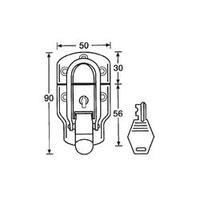 Snap fastener, lockable Mc Crypt