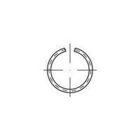 Snap rings Inside diameter: 35.1 mm Spring steel 100 pc(s) TOOLCRAFT 146399