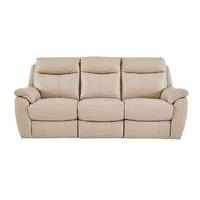 snug 3 seater leather recliner sofa