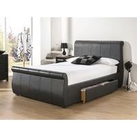 snuggle beds alabama 5 king size black leather bed