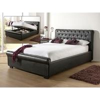 snuggle beds eleanor black 5 king size black ottoman bed