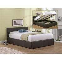 snuggle beds roma brown 4 6 double brown ottoman bed