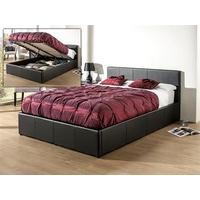 Snuggle Beds Roma (Black) 4\' Small Double Black Ottoman Bed