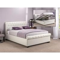 snuggle beds eleanor ivory white 4 6 double ivory eleanor ottoman bed