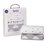 SnuzPod 2 Pack Crib Fitted Sheets-Cloud Nine