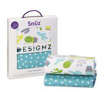 snuzpod 2 pack crib fitted sheets rootin tootin