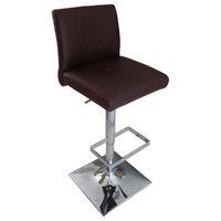Snella Real Leather Bar Stool Brown