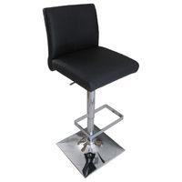 Snella Real Leather Bar Stool Black