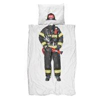 SNURK Childrens Firefighter Duvet Bedding Set - Double